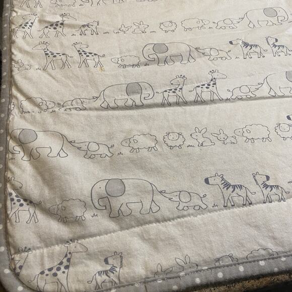 cloud island Other - Target Cloud Island Safari Animals Zoo Baby Blanket Grey White Soft Quilted